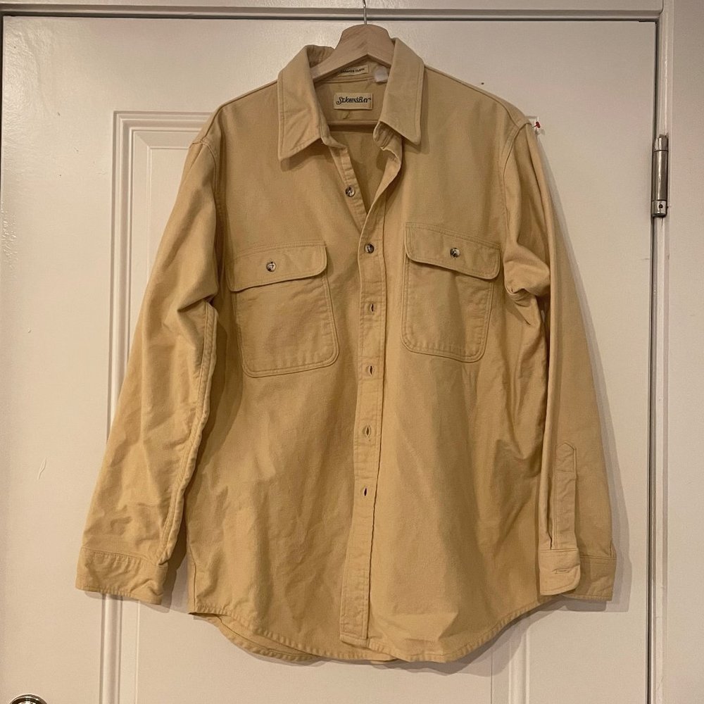 Oversized Shacket Yellow Warm Overshirt Vintage